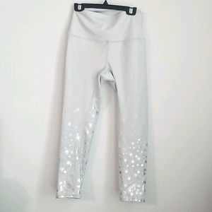 ALO silver metallic legginess